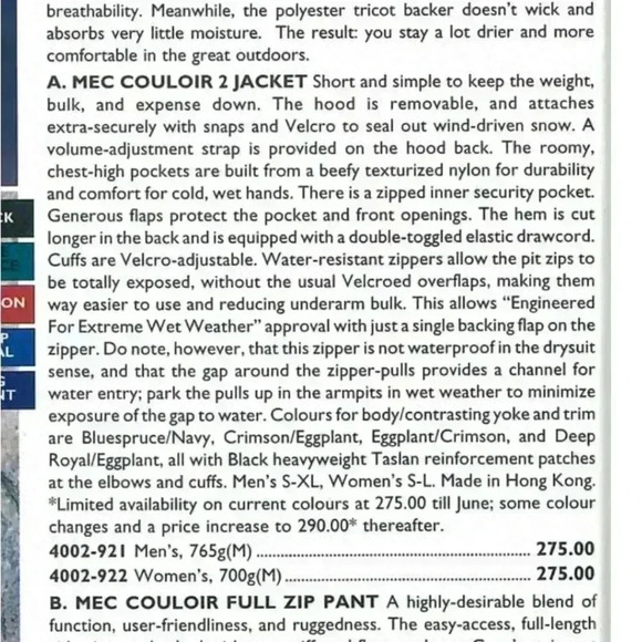 Vintage MEC Men’s Technical Gore-Tex jacket, under arm  venting, Velcro cuffs - Picture 5 of 12